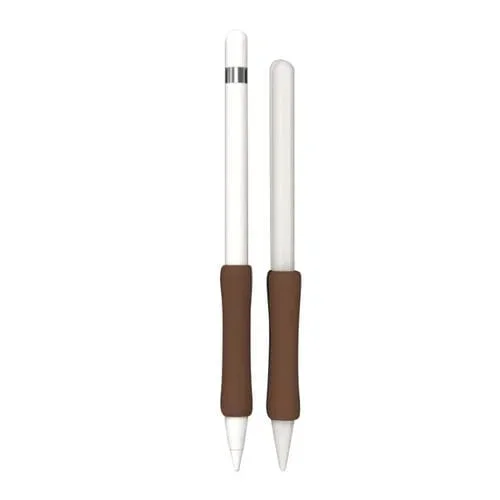 Cubierta Protectora Silicona Pluma Táctil Lápiz Apple 1/2 (Café)