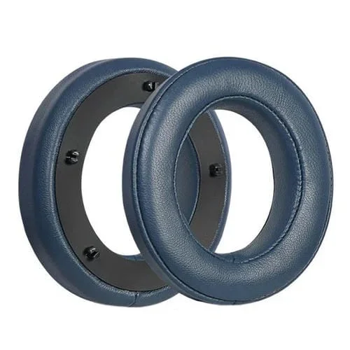 Cubiertas de Cuero para Auriculares Focal Clear Mg Pro Transpirables (Azul Oscuro)