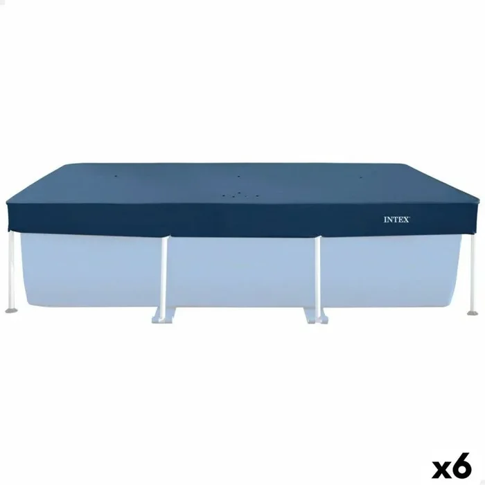 Cubrepiscinas intex azul marino 260 x 30 x 160 cm rectangular (6 unidades)