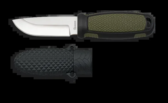 Cuchillo Albainox Verde-negro Hoja: 6.6