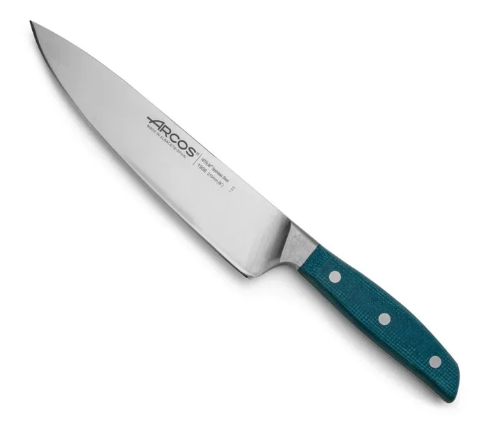 Cuchillo cocinero Brooklyn – Cocinero de hoja ancha, filo liso, estable y fuerte. Cuchillo multiusos tanto para profesionales como para uso doméstico, que limpia, corta y pica verduras.