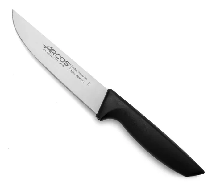 Cuchillo de cocina Arcos Niza 135300 de acero inoxidable Nitrum y mango de polipropileno con hoja de 15 cm en blíster