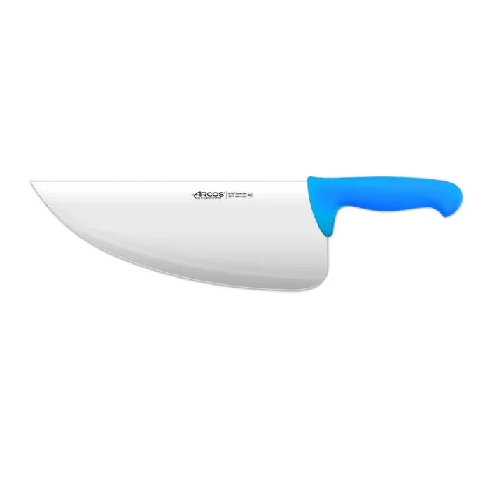 Cuchillo de Pescadero Arcos Colour – Prof 297123 de acero inoxidable Nitrum y mango ergonómico de Polipropileno de color azul y hoja de 2 cm, y 31 mm de espesor en estuche