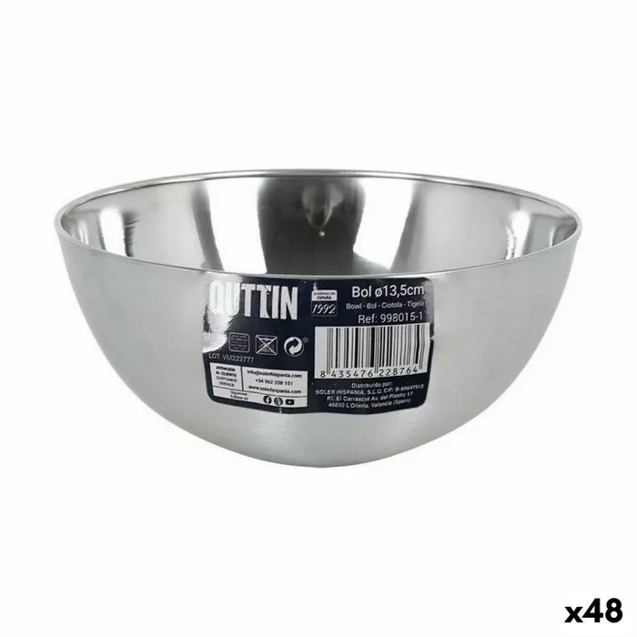 Cuenco quttin acero ø 13 x 6,2 cm (48 unidades)