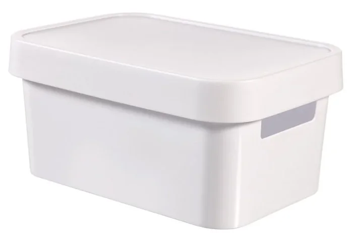 Curver 04746-N 23-00″ Finity-Caja de almacenaje con Tapa plástico, 26,8 x 18,6 x 12,4 cm, 4,5 L