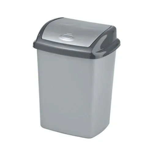 CURVER 182980 Dominik Dustbin Polipropileno 46 x 33 x 28 cm (Plata/Grafito)