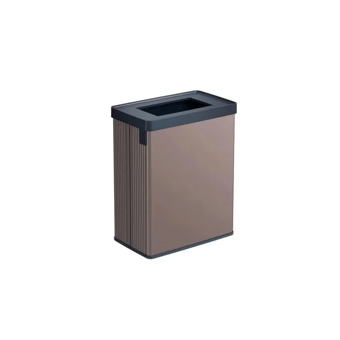 Curver Keter Verto – Cubo de basura de reciclaje con doble compartimento, diseño elegante, reciclable, ideal para baño, salón u oficina, capacidad 54 litros, rosa perla