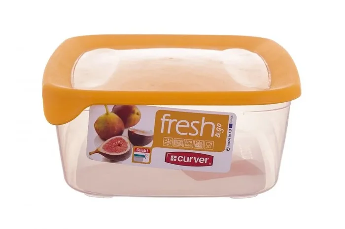 Curver pojemnik na żywność «fresh&go» prostokątny 2l /żółty/ transparentny