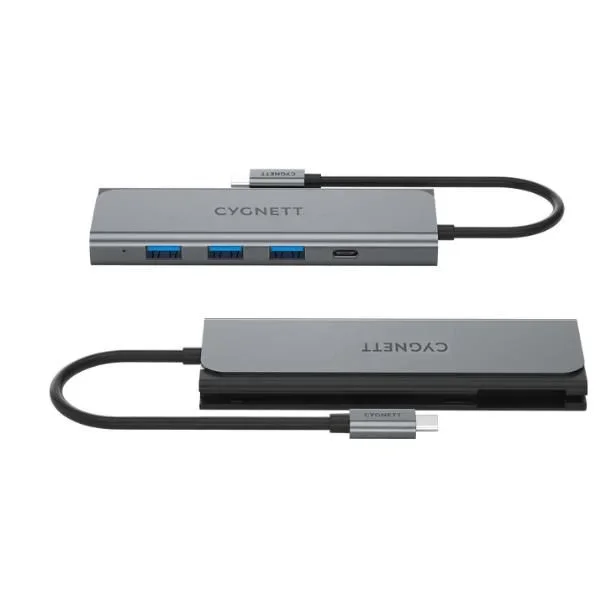 Cygnett CY3318HUBC3 base para portátil y replicador de puertos USB 2.0 Type-C