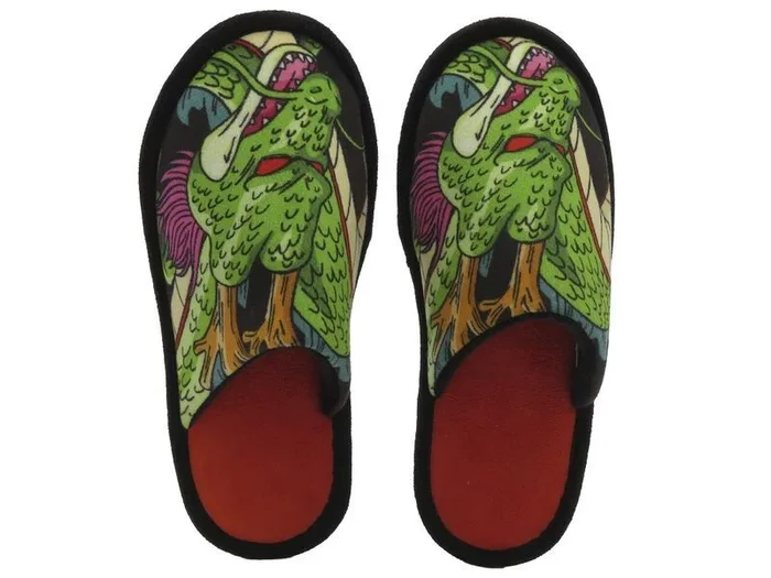 CYP BRAND Dragon Ball – Zapatillas de casa abiertas, Diseño Shenron, Suaves, Talla 44/45, Multicolor, Producto Oficial, ZP-0144-DB
