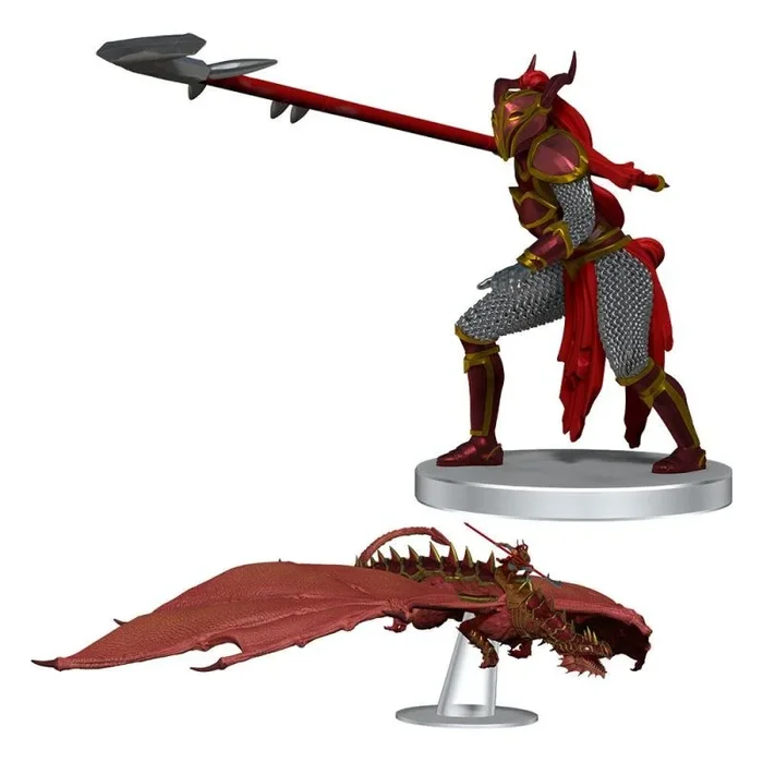 D&d icons of the realms dragonlance miniaturas prepintadas red ruin & red dragonnel (set 25)