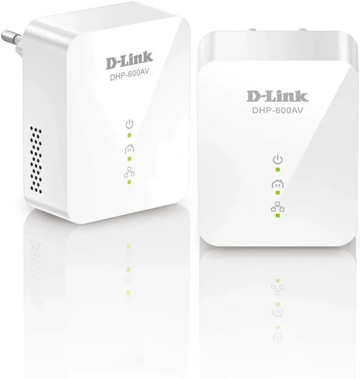 D-Link DHP-601AV (2x DHP-600AV), Kit PLC PowerLine AV2 (1000 Mbps, Ethernet Gigabit, para Vídeo Streaming 4K)