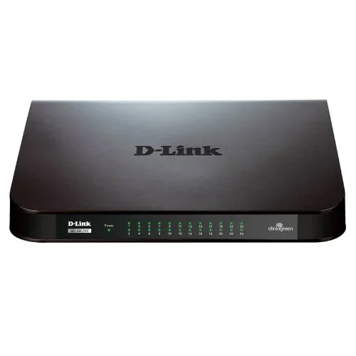 D-Link GO-SW-24G No administrado L2 Gigabit Ethernet (10/100/1000) 1U Negro