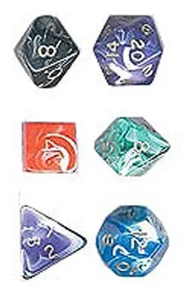 Dados marmol 08 caras (25 unids.)