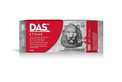 DAS Stone, Pasta para modelar que endurece al aire, 1kg, Efecto Piedra