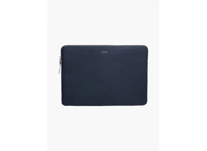 dbramante1928 Paris – Ordenador portátil de 15 Pulgadas/MacBook Pro 16″ – Azul océano – Cuero Completo Flor