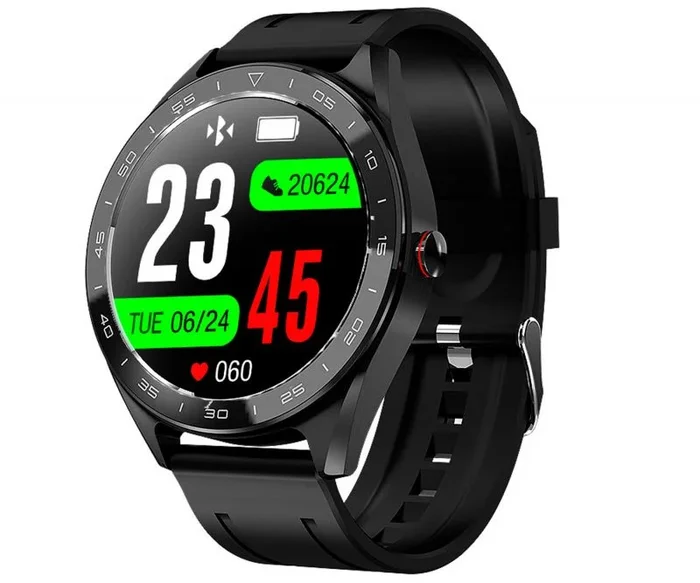Dcu negro reloj inteligente full touch smartwatch frecuencia cardÍaca multideporte sueÑo