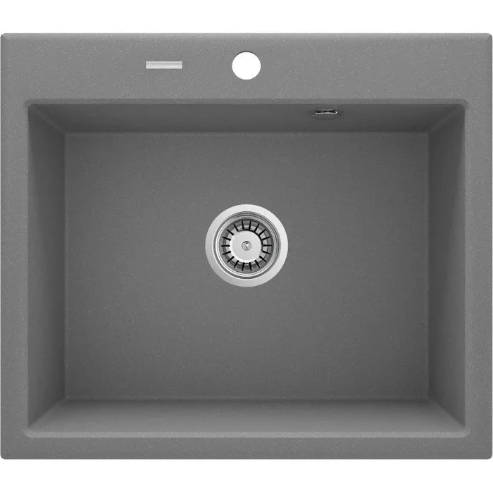 Deante ZQN_S103 Fregadero de Cocina de Granito, Gris Metalizado