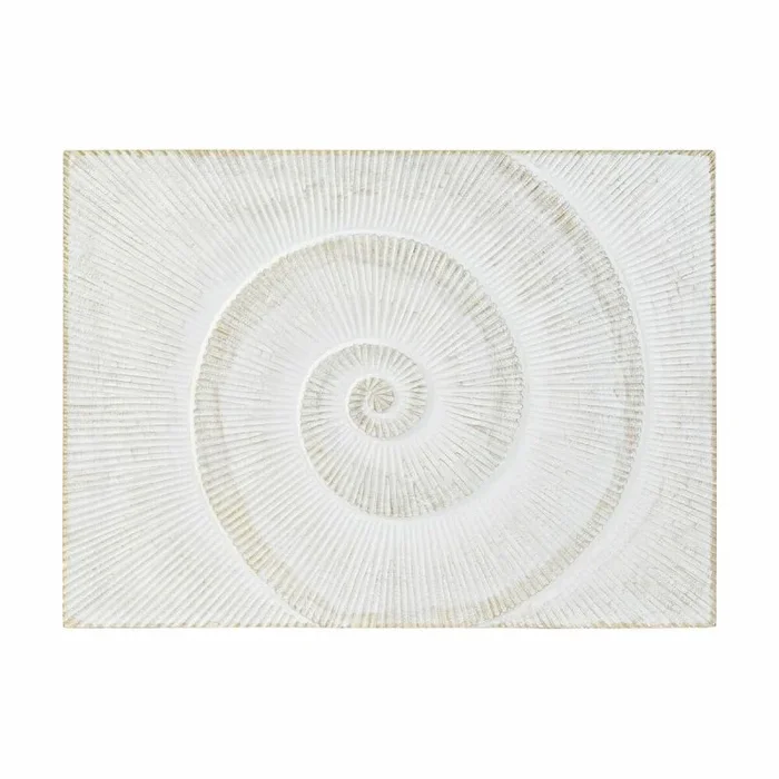 Decoración de pared dkd home decor madera mdf espirales (120 x 3.5 x 90 cm)