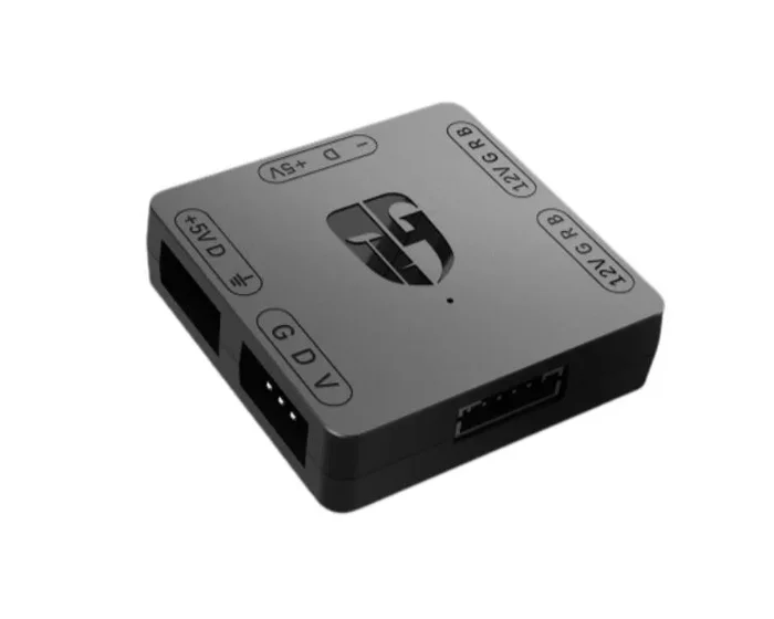DeepCool – Convertidor RGB Adaptador 5 V Add-RGB to 12 V RGB Compatible con Interfaz de 3 Pines RGB M/B ASUS, Gigabyte y MSI
