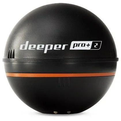 Deeper Pro+ 2 Sonda de Pesca de hasta 100m de Profundidad – Detector Radar Inteligente de Peces | Portátil, WiFi y GPS. Conectado a tu Móvil. Accesorios de Pesca para Río, Mar, Hielo o Carpfishing