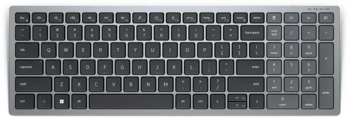 DELL KB740 teclado Oficina RF Wireless + Bluetooth QWERTY Nórdico Gris, Negro