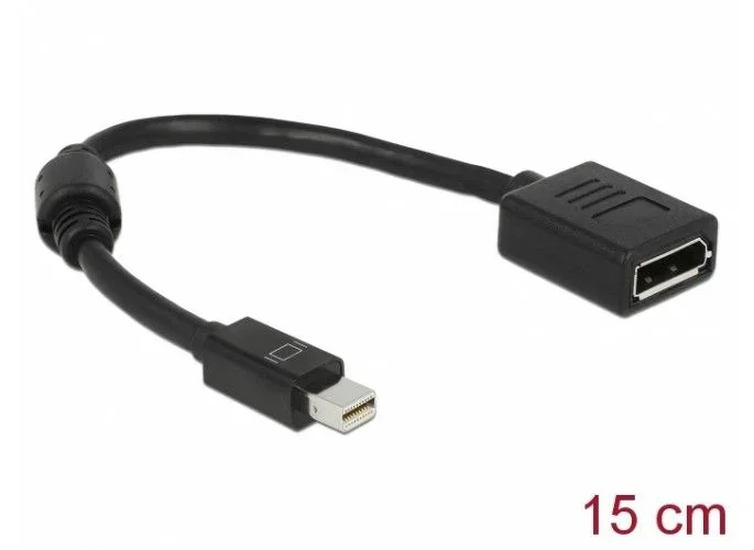 DeLOCK 65554 cable DisplayPort 0,21 m Mini DisplayPort Negro