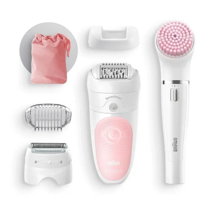 Depiladora braun silk-epil beauty set 5 5-885 bs/ con batería/ 5 accesorios