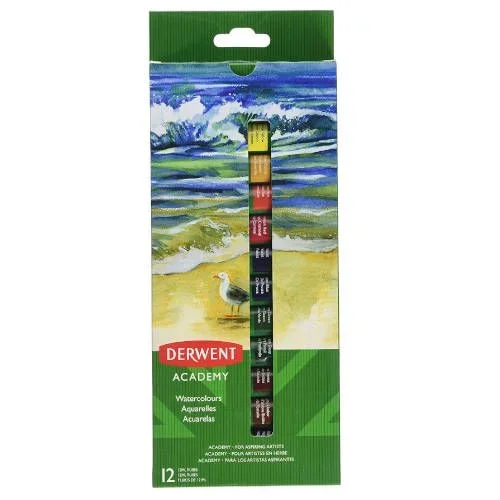 Derwent 2302404 pintura para manualidades Pintura de acuarela 12 ml 12 pieza(s)