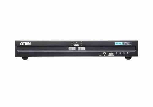 Desktop kvm 2-puertos usb dvi seguro switch sin cables aten