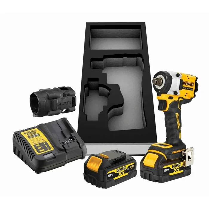 DEWALT 1/2″ 18V 406Nm 2×5.0AH IMPACT WRENCH WITH STAMPING FOR TROLLEY RING DCF921P2G