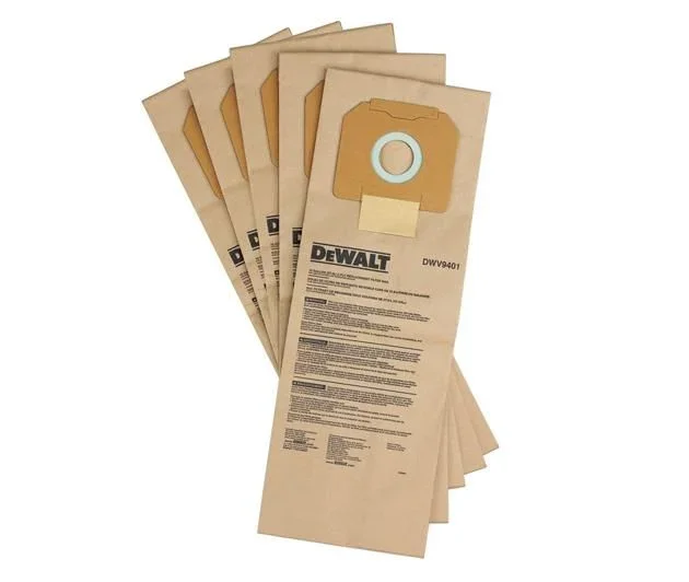 DeWalt DWV9401-XJ – Pack de 5 bolsas de papel para aspirador DWV901L y DWV902M