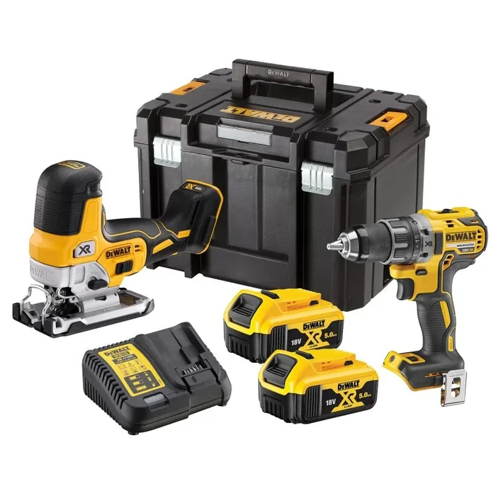 Dewalt zestaw combo 18v dck298p2t (dcd791 + dcs335) 2×5,0ah tstak