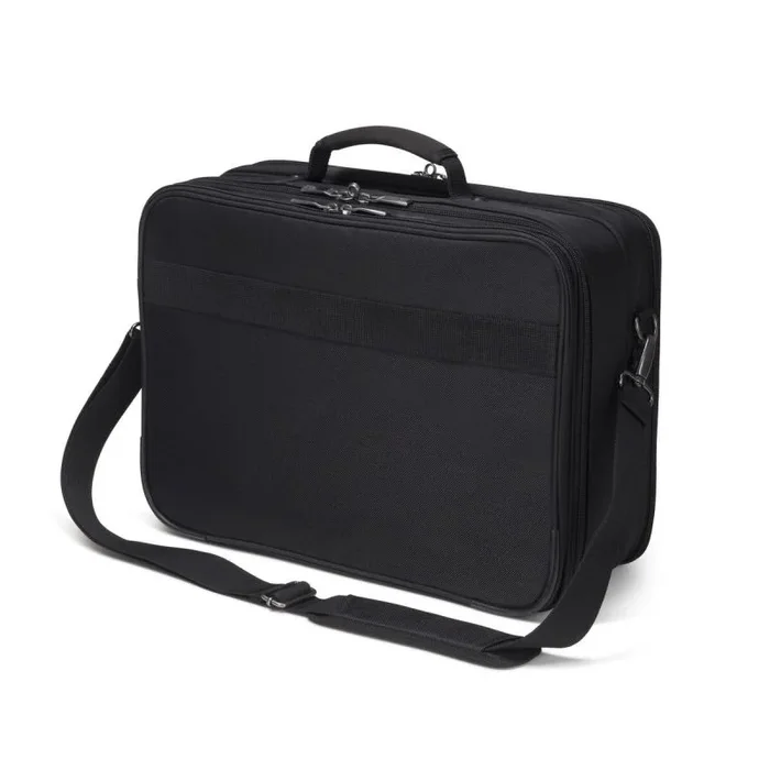 Dicota Eco Multi Select 15-17,3 Pulgadas – Bolsa Bandolera para Ordenador portátil y Tableta, Bolsa para portátil Eco Hecha con Materiales reciclados, Negra