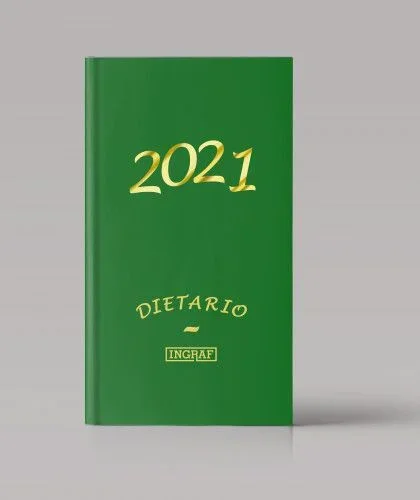 Dietario encuadernado 2/3 color catalan. 2021 ingraf 351431