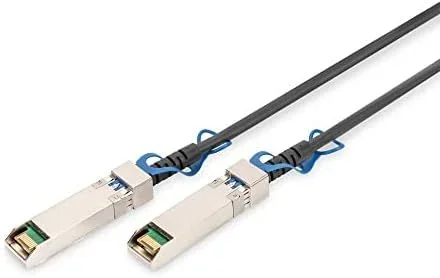 DIGITUS Cable DAC universal – SFP28 – 25 Gbit/s – factor de forma IPF – compatible con SFF-8432 – cable de red Twinax – Direct Attached Cable – AWG30 – conectable en caliente – 3m – negro