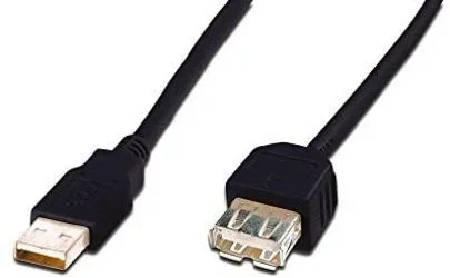 Digitus DK-300202-018-S cable USB 1,8 m USB 2.0 USB A Negro