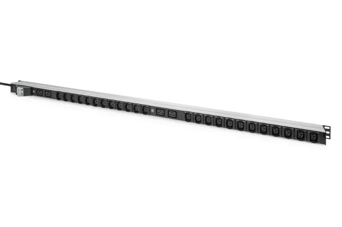 Digitus PDU IT básica, 1 fase 32 A, 24 x C13, 4 x C19, cable de alimentación de 3 m, clavija IEC 60309 32 A