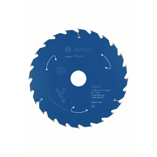Disco de sierra circular Expert for Wood para sierras sin cables 190 x 1,5/1 x 30 T24