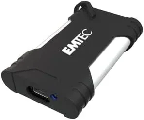 Disco ssd externo emtec 1tb usb3.2 gen2 usb-c/usb3.2 velocidad 1100mb/s (antigolpes) ecssd1tx210g