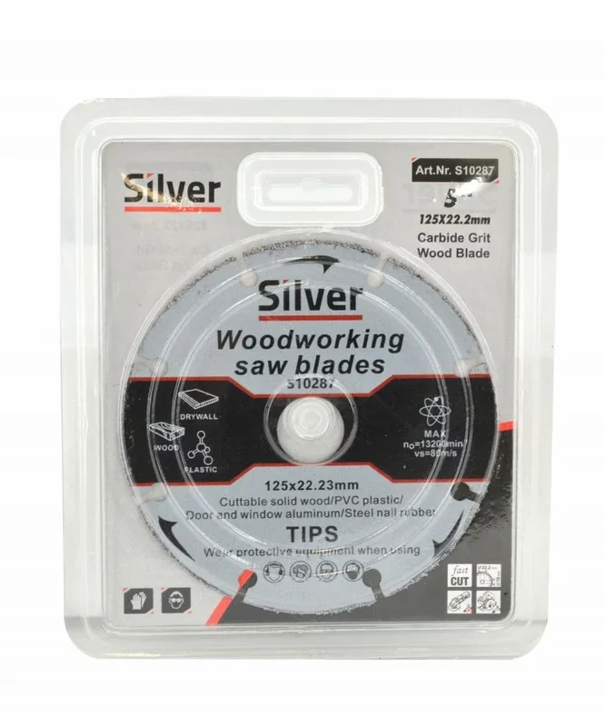 Disco universal de carburo de tungsteno, Silver, 115 mm, corte en múltiples materiales, uso profesional, alta resistencia y durabilidad, ideal para obra y reformas