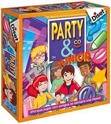 Diset – Juego Party & co Junior, Juego de mesa infantil multiprueba a partir de 8 años