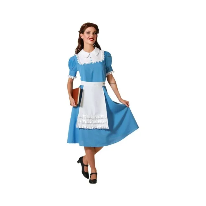 Disfraz para adultos azul princesa xs/s