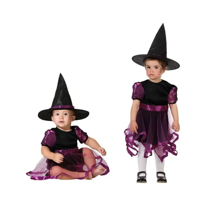 Disfraz para Bebés Morado Bruja – Marca: BigBuy Carnival – EAN: 8422259818793 – Talla: 6-12 Meses