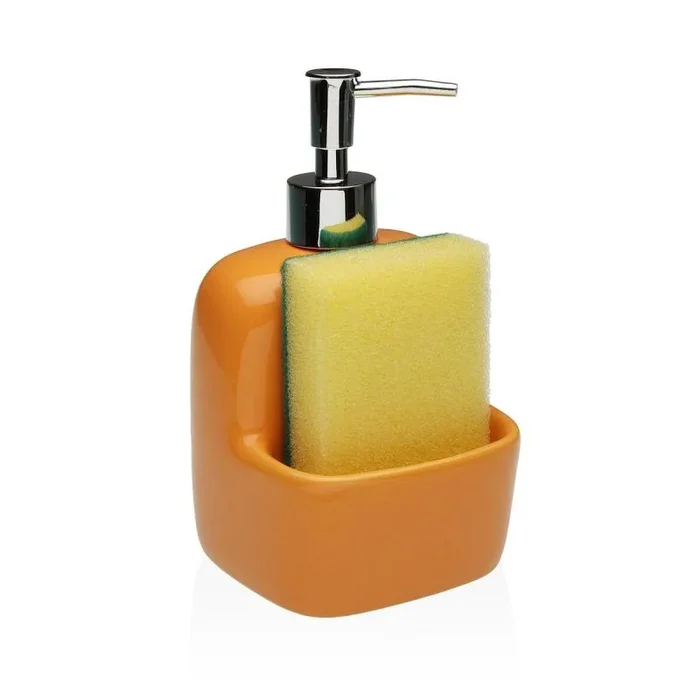 Dispensador de Jabón Versa Naranja Cerámica 9,4 x 17,8 x 10,5 cm – Marca: Versa – EAN: 8420327567765