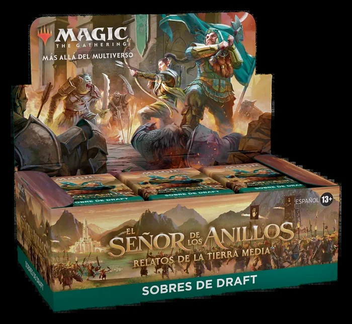 Display 36 sobres draft magic el señor de los anillos