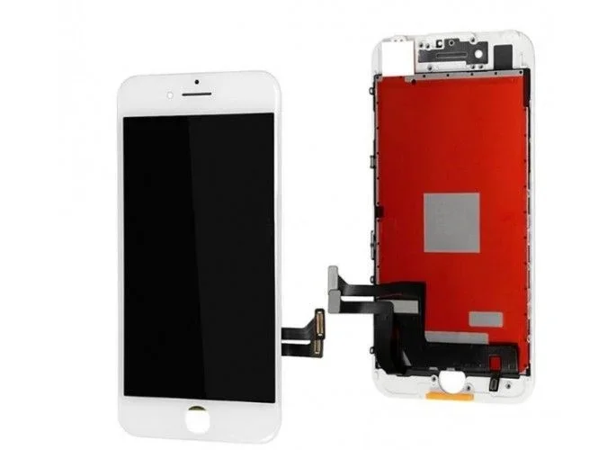 Display lcd & touch screen for iphone 7 plus (lg) + glass & flat cable (oem) – white