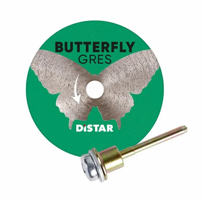Distar Butterfly Gres – Disco de corte de diamante (45 mm de diámetro, 0,6 mm de grosor, para gres porcelánico)