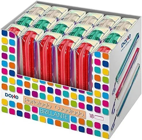 DOHE Expositor de portatodos Cuadrados Brillantes 18 uds