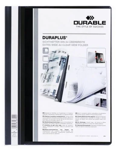 Dossier fastener duraplus a4 pvc negro durable